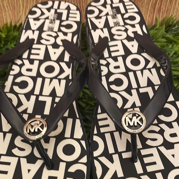 Michael Kors Wedge Flip Flop Sandals - Picture 3 of 5